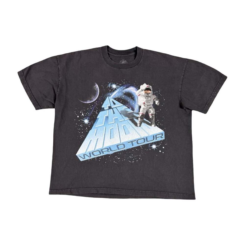 Kid Cudi "To The Moon" World Tour Black Graphic Concert T-Shirt Size L